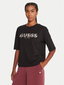 Guess T-Shirt V5YI02 I3Z14 Czarny Boxy Fit