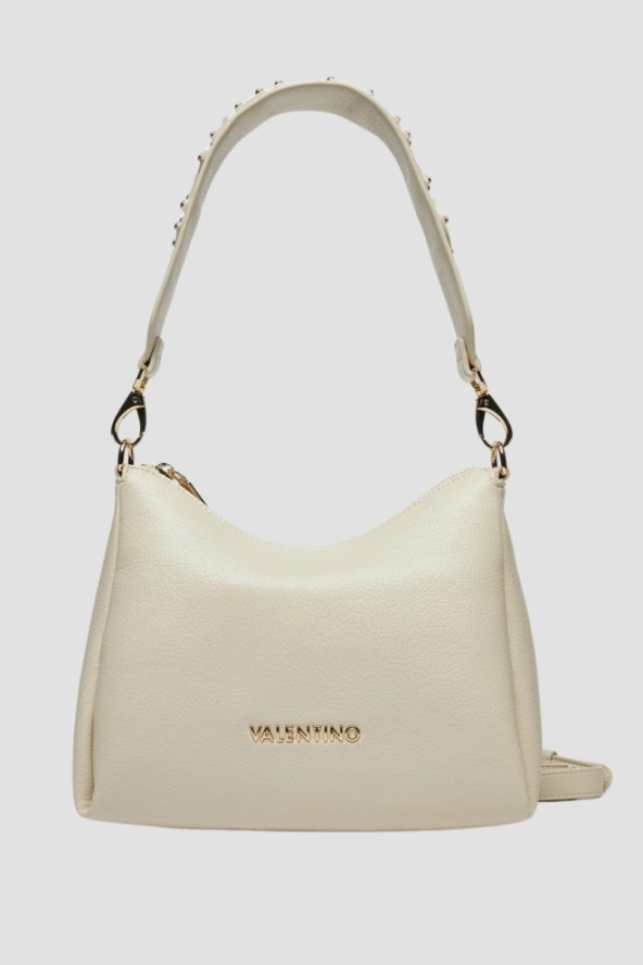VALENTINO Beżowa damska torebka Kalimba Hobo Bag z saszetką