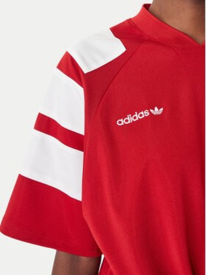 adidas T-Shirt Chile Reconstructed Bringback KD0968 Czerwony Loose Fit