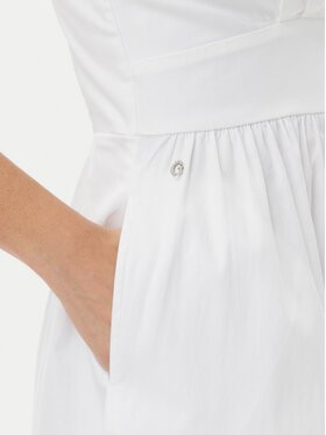 Guess Sukienka letnia W5GT26 WH580 Biały Regular Fit