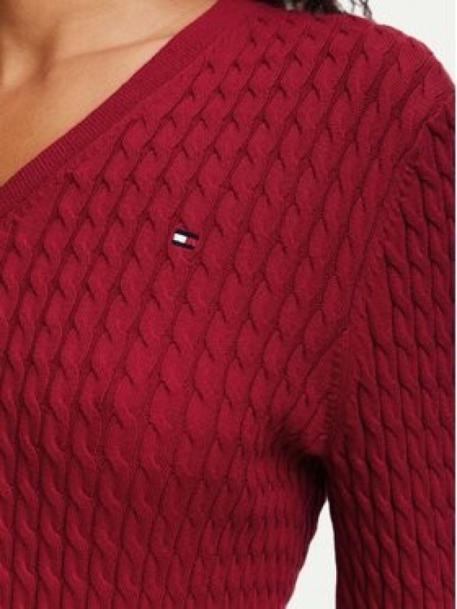 Tommy Hilfiger Sweter WW0WW44987 Czerwony Regular Fit