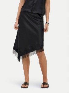 ONLY Spódnica midi Faraya 15380116 Czarny Regular Fit