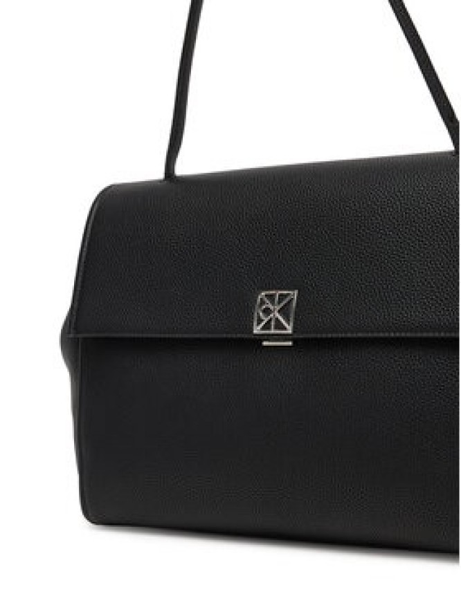 Calvin Klein Torebka Emblem Hw Pebble Satchel LV04F3494G Czarny
