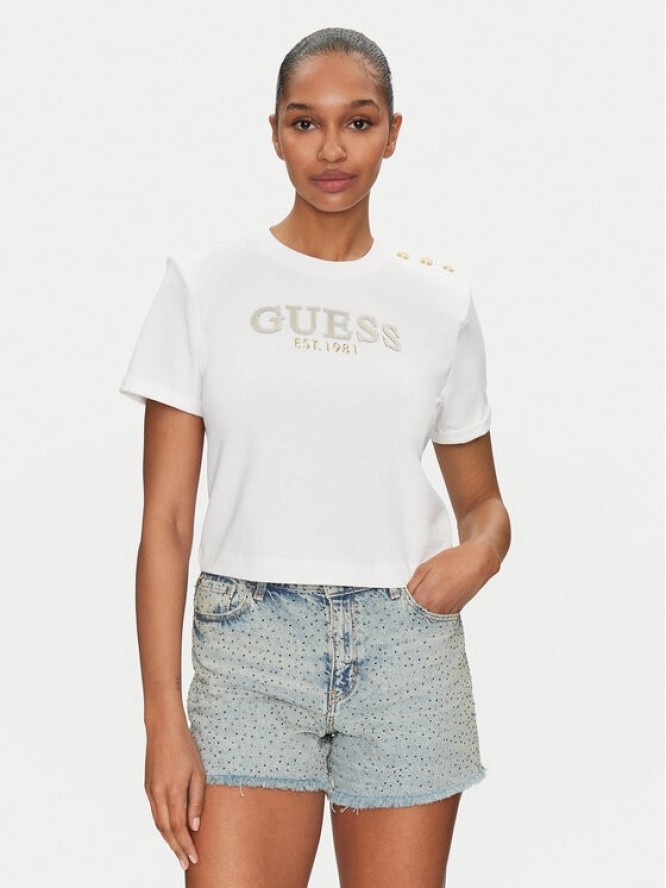 Guess T-Shirt W5GI15 K8FQ4 Biały Regular Fit