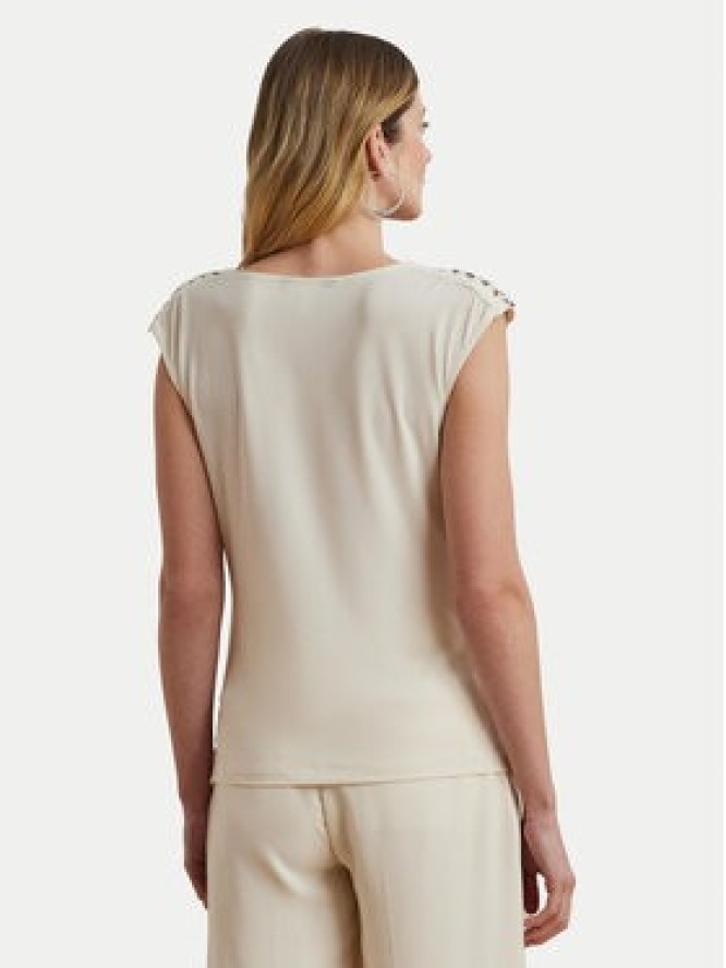 LAUREN RALPH LAUREN Bluzka 200898441001 Écru Relaxed Fit