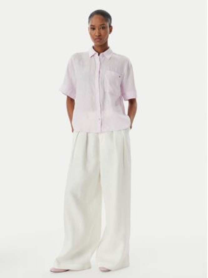 Tommy Hilfiger Koszula WW0WW48925 Fioletowy Relaxed Fit