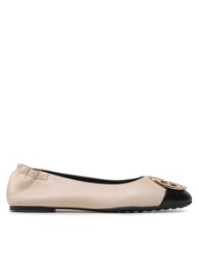 Tory Burch Baleriny Claire Cap Toe 148336 Beżowy