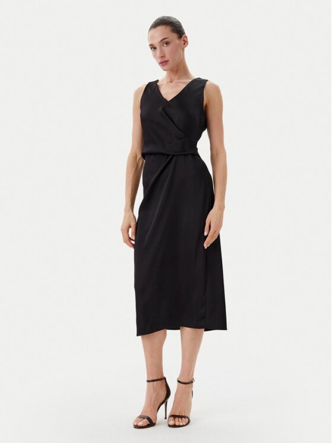 Rinascimento Sukienka koktajlowa CFC0122928003 Czarny Regular Fit