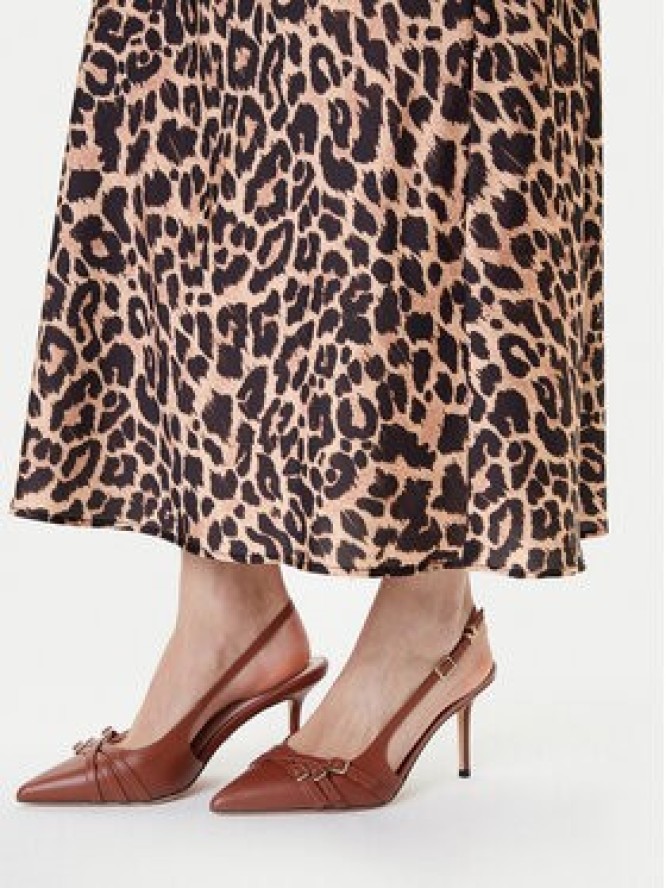 Guess Spódnica midi W5YD55 WF1T2 Brązowy Regular Fit