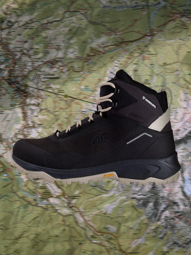 4F Wysokie buty trekkingowe ICE CRACKER z izolacją Primaloft damskie - czarne 39