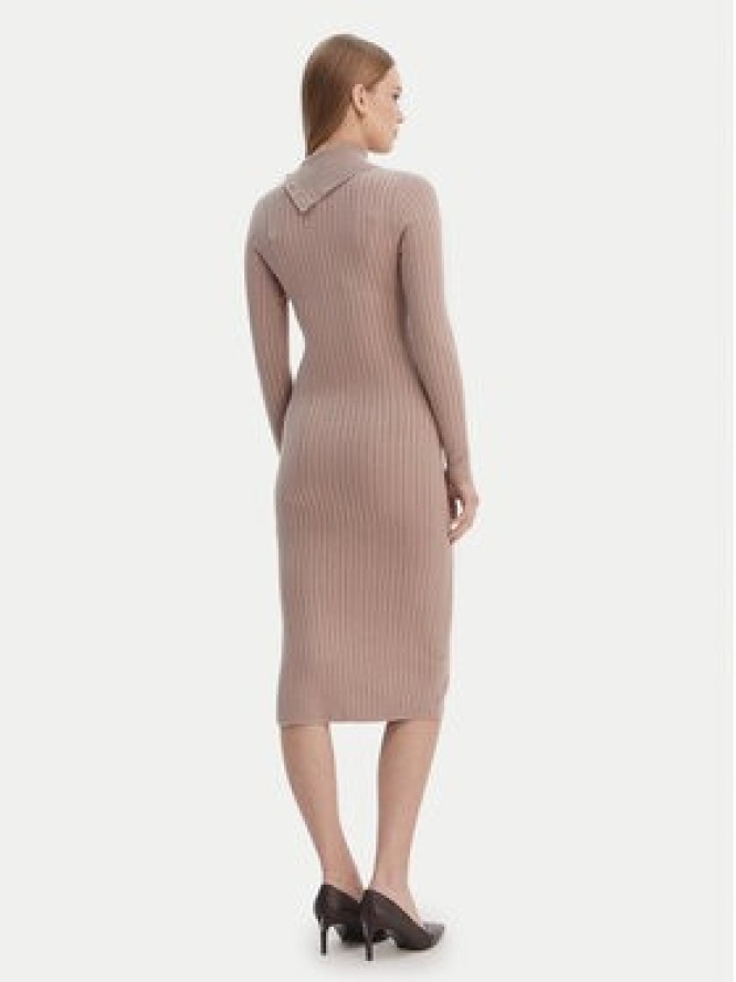 Guess Sukienka dzianinowa W6RK01 Z2YJ2 Beżowy Regular Fit