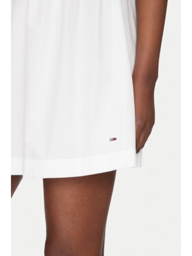 Tommy Jeans Sukienka letnia DW0DW20343 Biały Slim Fit