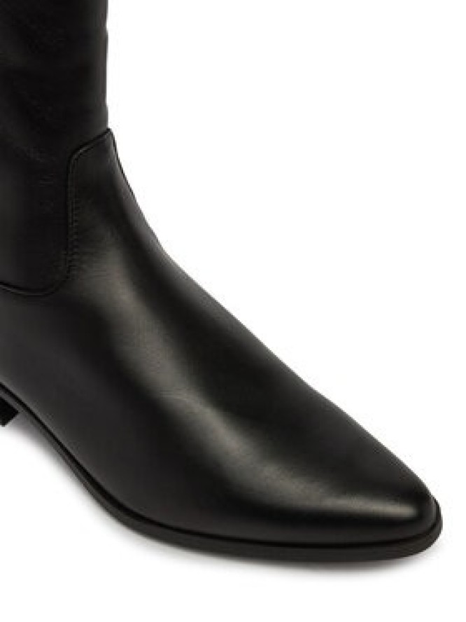 Tommy Hilfiger Botki Leather Ankle Boot W Zip FW0FW09921 Czarny