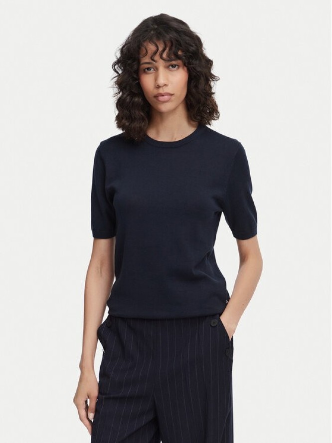 Beverly Hills Polo Club Bluzka P-SS26W-M6564-0298 Granatowy Regular Fit