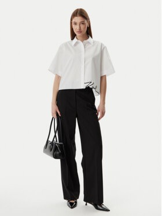 KARL LAGERFELD Koszula B2W11017 Biały Loose Fit