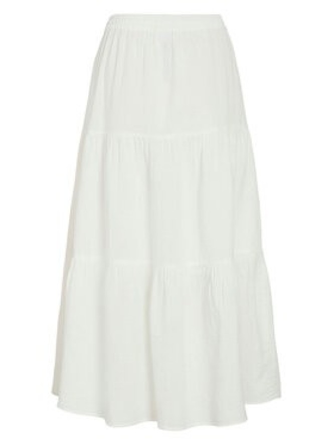 Vila Spódnica maxi Lania 14105428 Biały Regular Fit