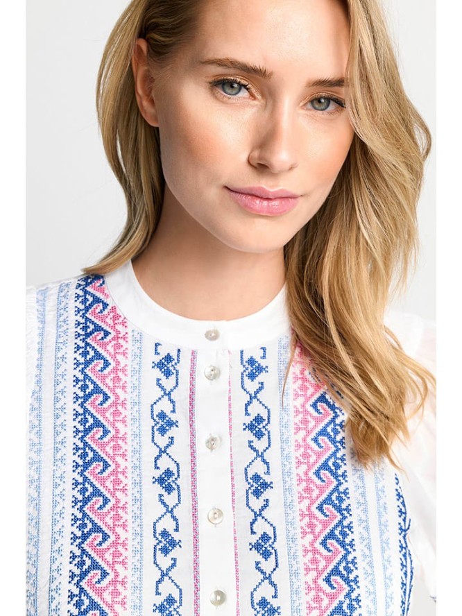 Rich & Royal Bluzka w kolorze biało-niebieskim rozmiar: 36