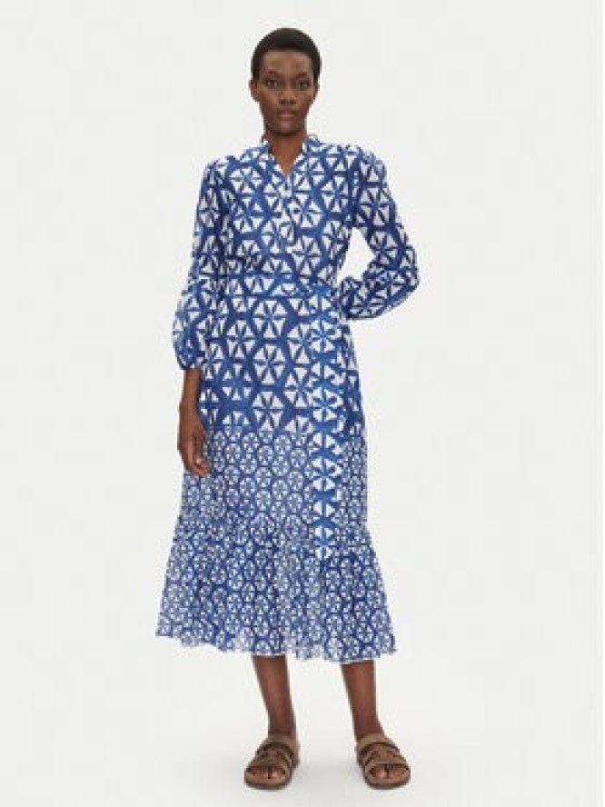 Iconique Sukienka letnia IC25-089 Niebieski Relaxed Fit