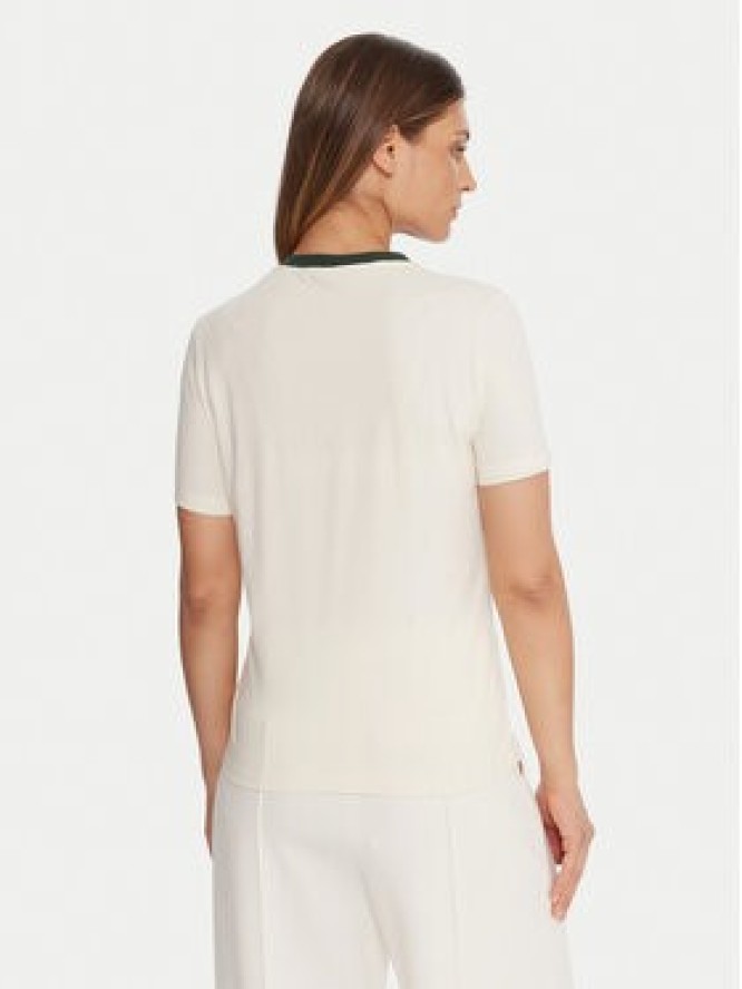 Guess T-Shirt V5BI03 J1314 Beżowy Slim Fit