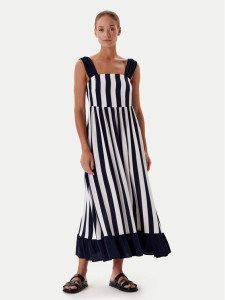 Tatuum Sukienka letnia Daliana 1 T2510.212 Granatowy Relaxed Fit