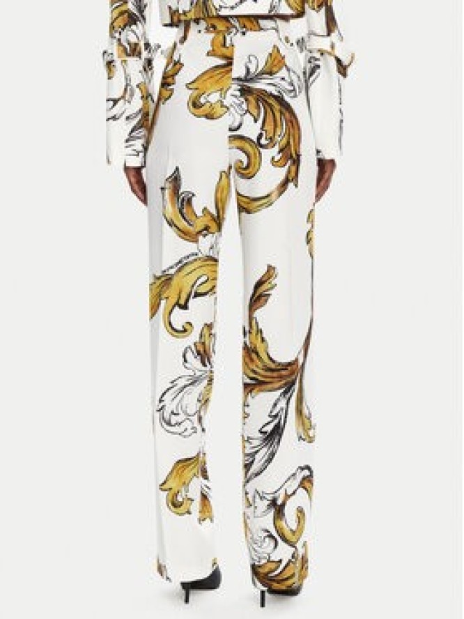 Versace Jeans Couture Spodnie materiałowe 78HAA111 Biały Straight Fit