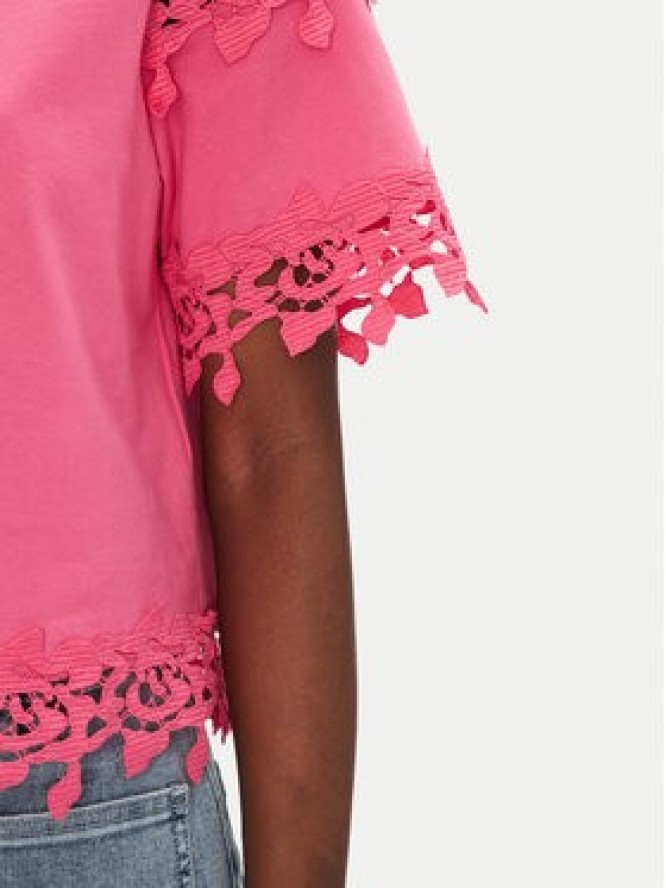 Morgan T-Shirt 251-DFUTUR M Różowy Regular Fit