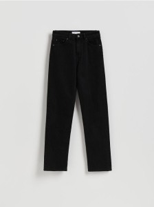 Jeansy straight - czarny