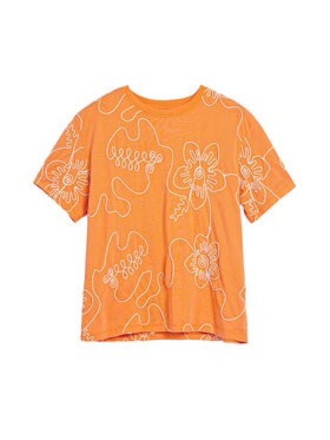 Desigual T-Shirt Genova 26SWTK48 Pomarańczowy Regular Fit