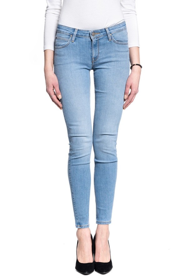 SPODNIE DAMSKIE LEE SCARLETT SKINNY LIGHT FLORIN L526MOHR 112111767