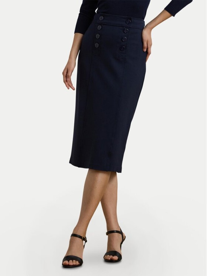 LAUREN RALPH LAUREN Spódnica ołówkowa 200957618001 Granatowy Regular Fit