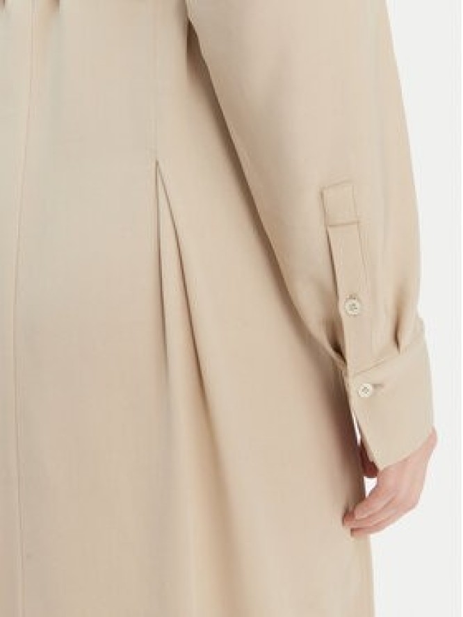 BOSS Sukienka koszulowa Dolala 50552373 Beżowy Relaxed Fit