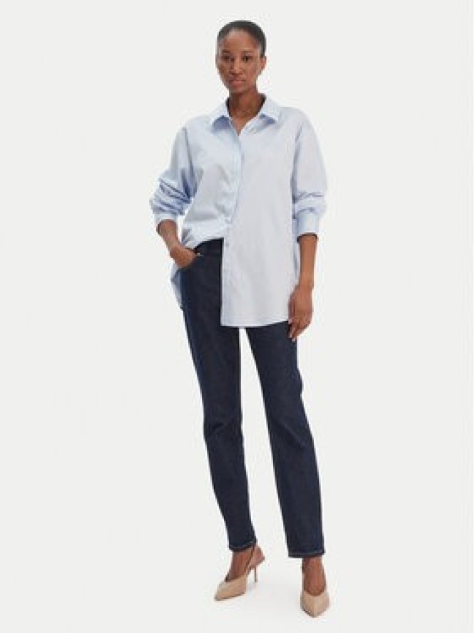 Guess Koszula W6RH57 WAF10 Błękitny Oversize