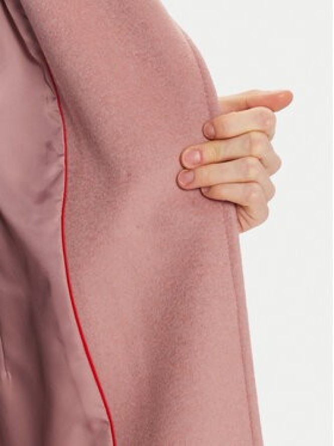 MAX&Co. Płaszcz wełniany 2426016134200 Różowy Regular Fit