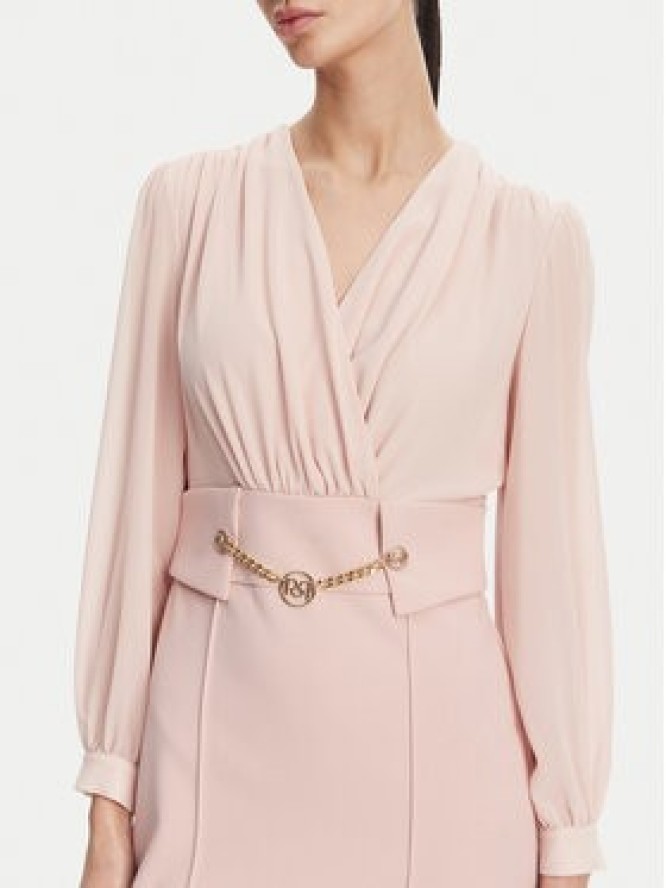 Rinascimento Sukienka koktajlowa CFC0123289003 Różowy Regular Fit