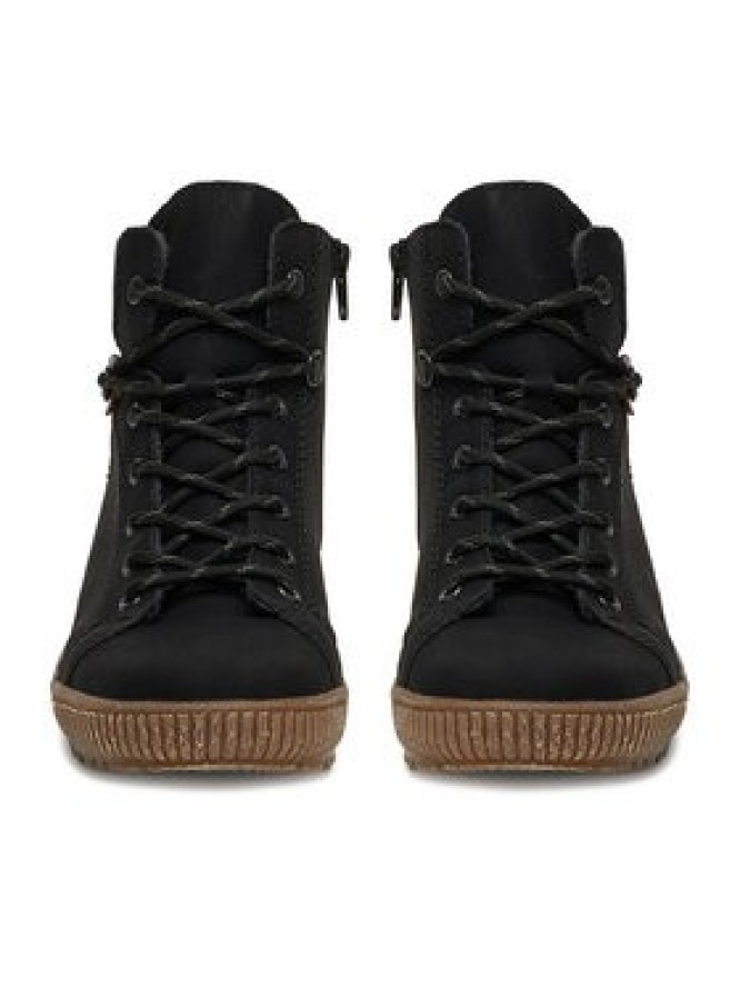 Rieker Botki N0730-00 Czarny