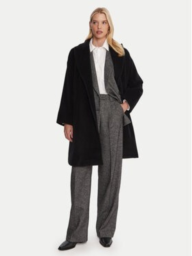 Marella Płaszcz wełniany Scherzo 2523016102 Czarny Regular Fit