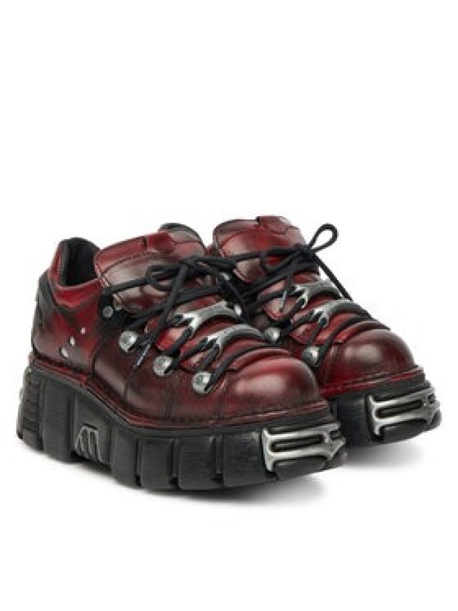 NEW ROCK Sneakersy M-120N-C67 Bordowy