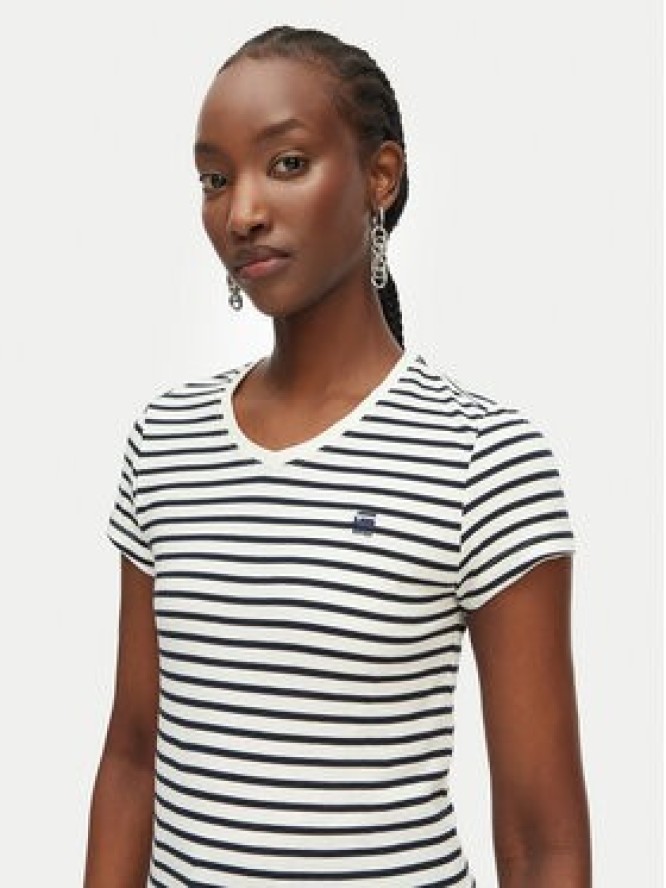 G-Star Raw T-Shirt Eyben D24533-D244 Biały Regular Fit