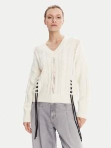 BOSS Sweter C_Fangallo 50545875 Beżowy Regular Fit