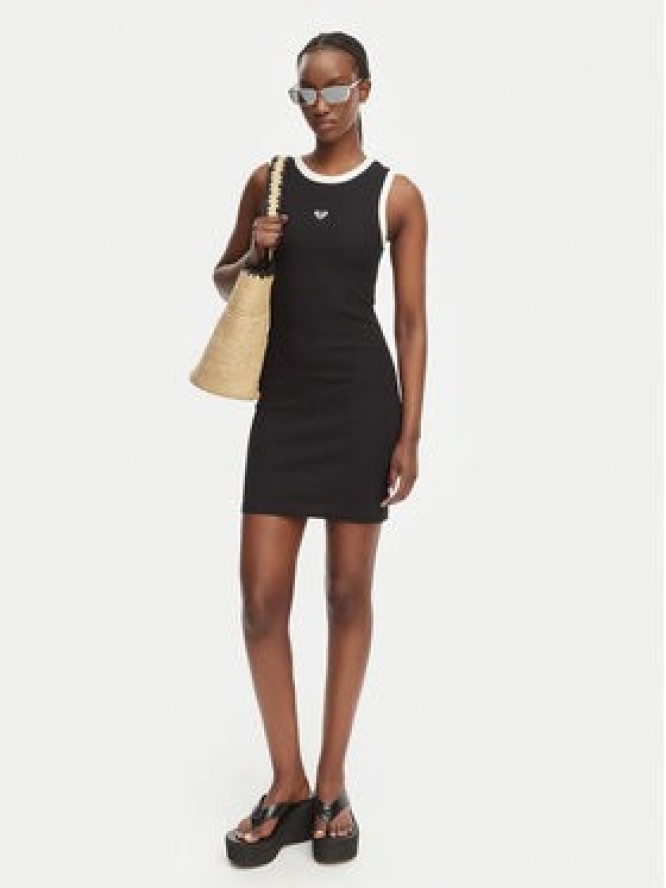 Roxy Sukienka codzienna Iconic Days ERJKD03547 Czarny Slim Fit