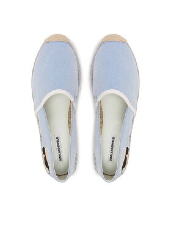 KARL LAGERFELD Espadryle Kamini KL80111G Błękitny