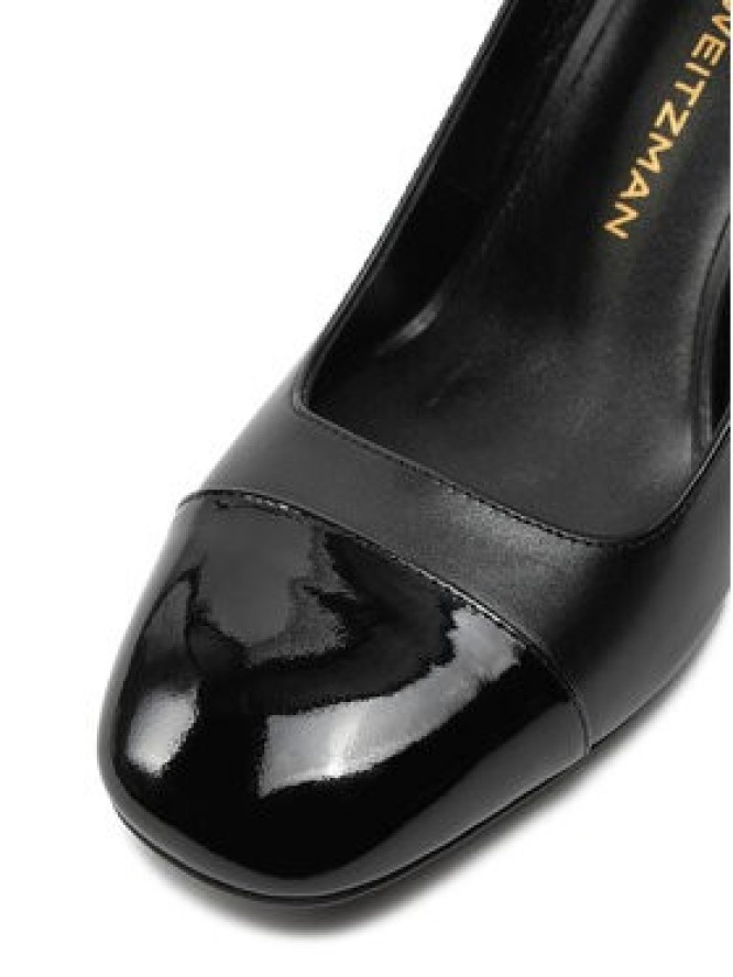 Stuart Weitzman Czółenka Eden Strap 85 SK085 Czarny