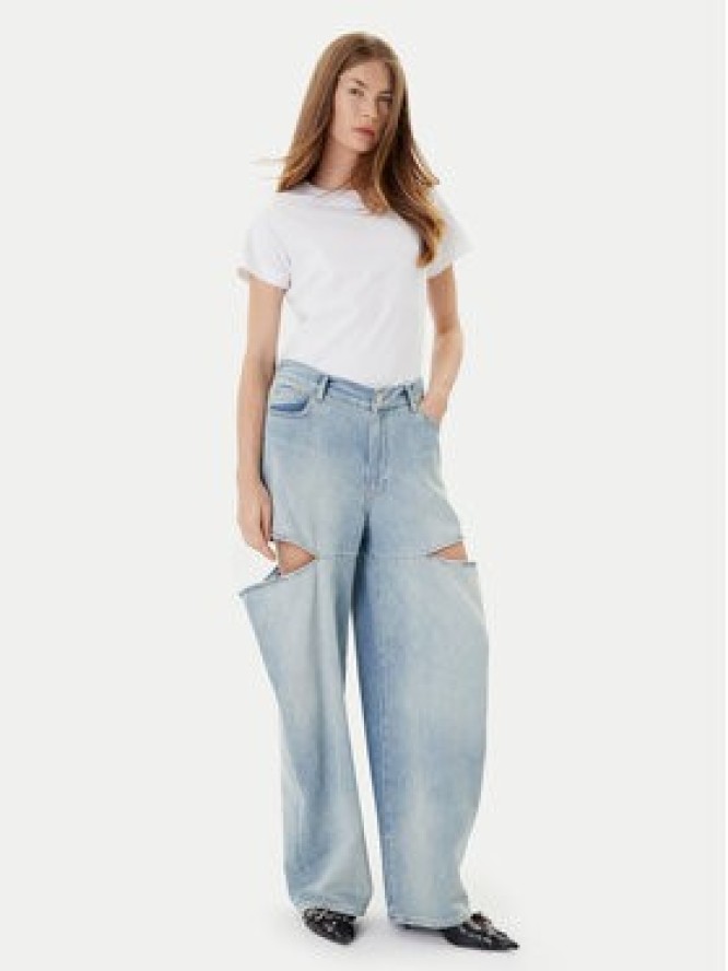 PINKO T-Shirt Basico 100373 A2RE Biały Regular Fit