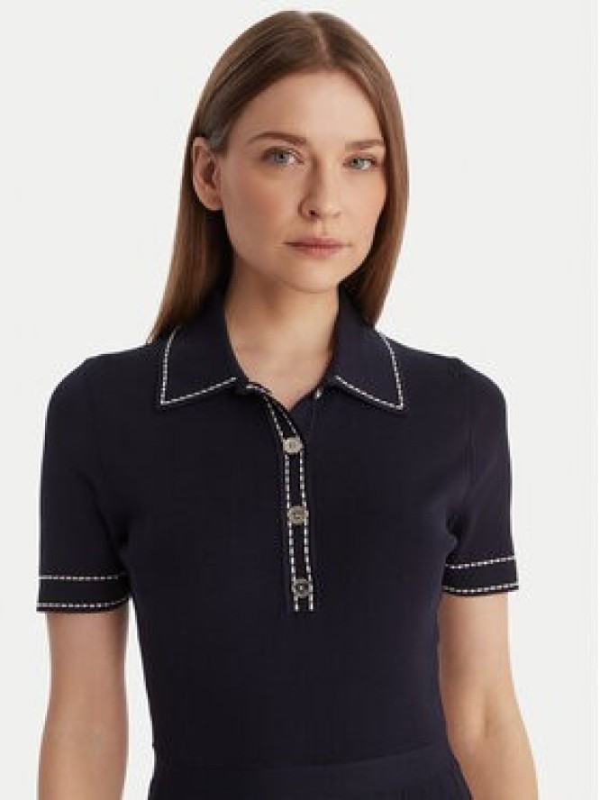 MICHAEL Michael Kors Sukienka dzianinowa MR683C0BFD Granatowy Slim Fit