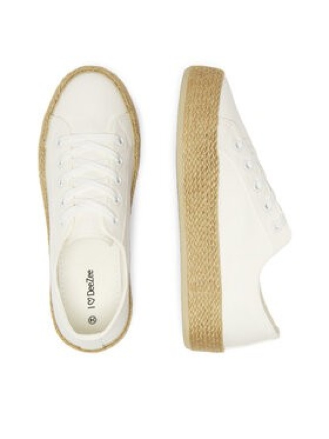 DeeZee Espadryle WS19130-3 Biały