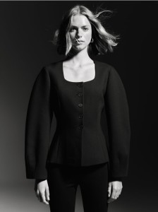 Taliowana marynarka - czarny