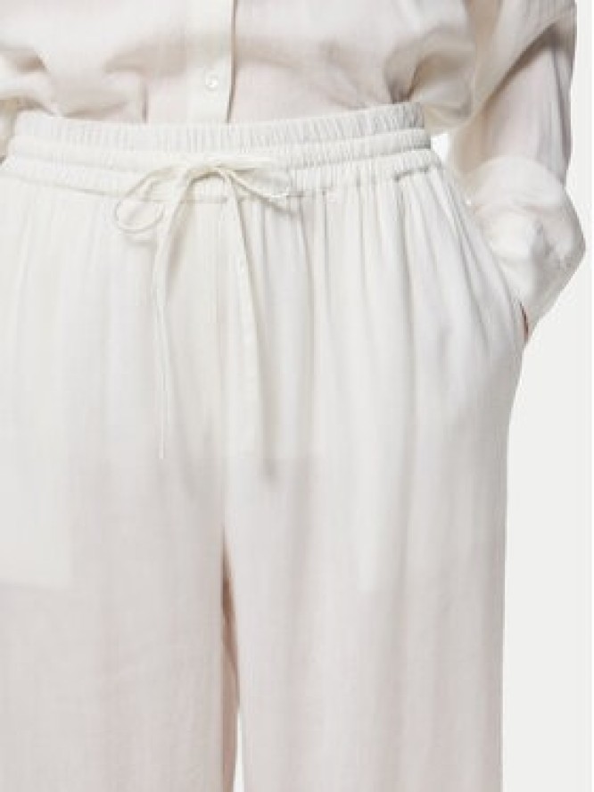 Pieces Spodnie materiałowe Pia 17149314 Biały Wide Leg