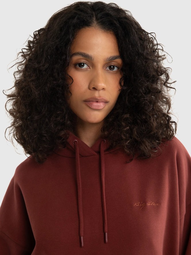 Bluza damska z kapturem bordowa Megan 604/ Foxie 604