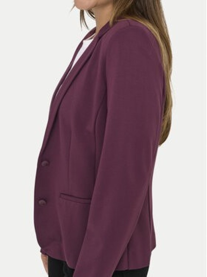 ONLY Marynarka Poptrash 15153144 Bordowy Regular Fit