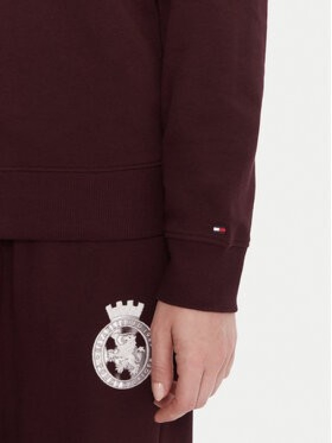 Tommy Hilfiger Bluza UW0UW06078 Bordowy Regular Fit